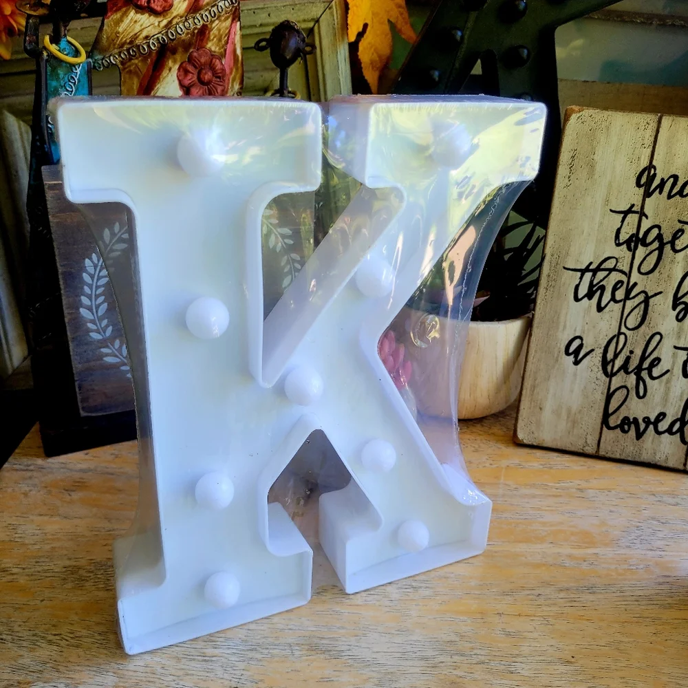 Illuminated Letter 'K' LED Marquee Light